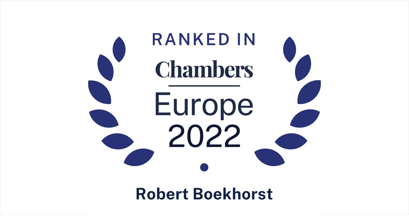 Robert Boekhorst ranked in Chambers 2022